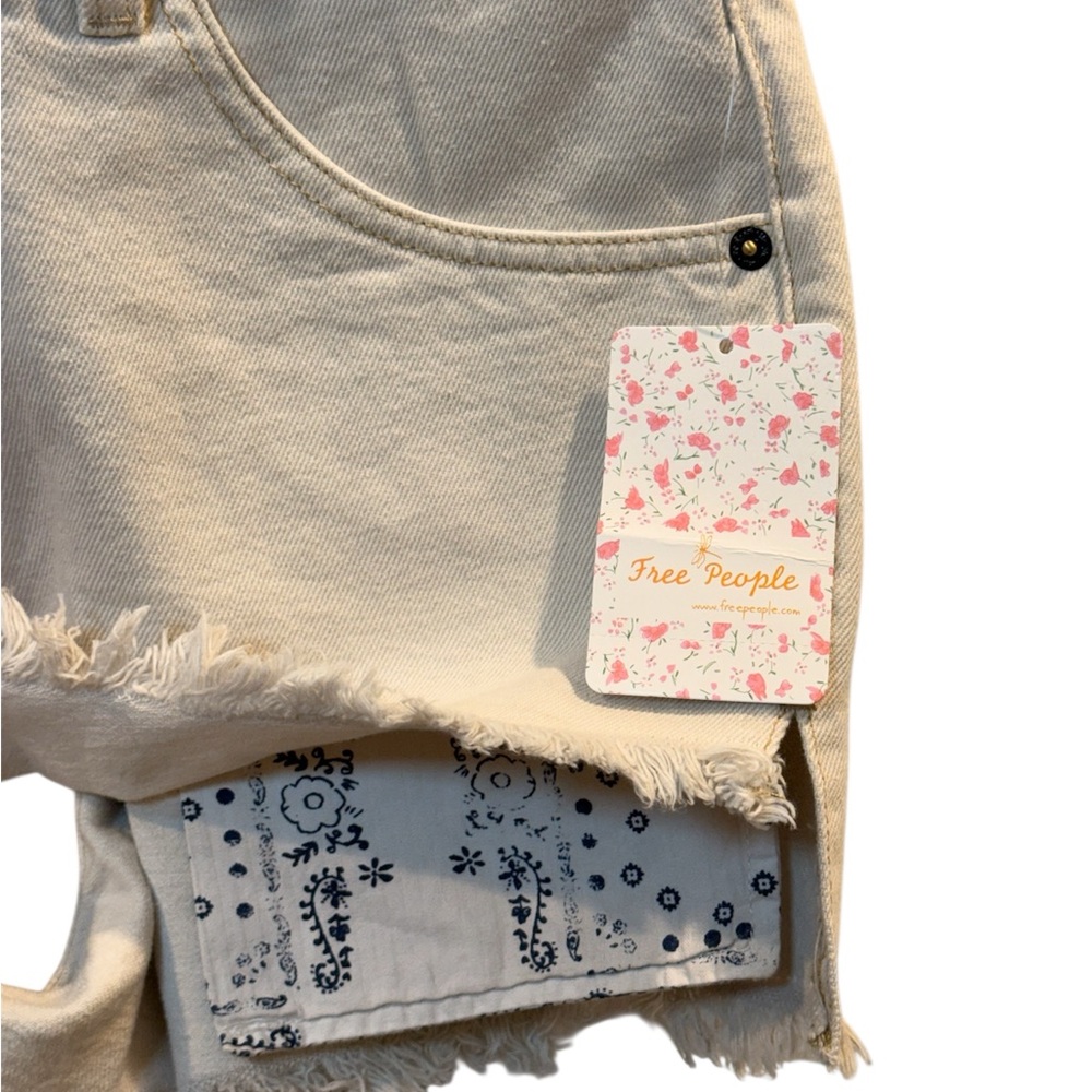 Free People We The Free NWT Women’s Sunkissed Overalls Off White Size: 0 - Picture 7 of 8
